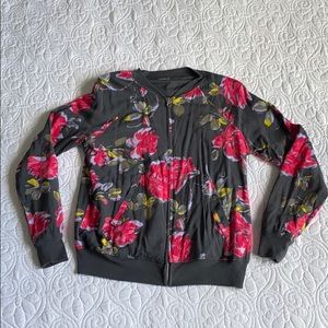 Aerie Floral Bomber Jacket